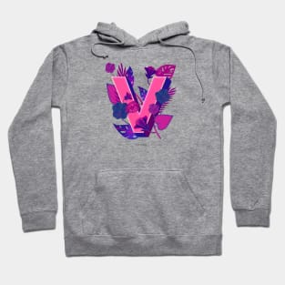 V initial Hoodie